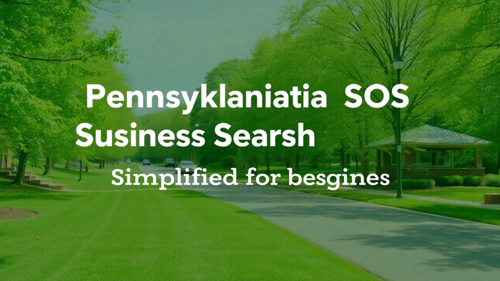 Pennsylvania SOS Business Search